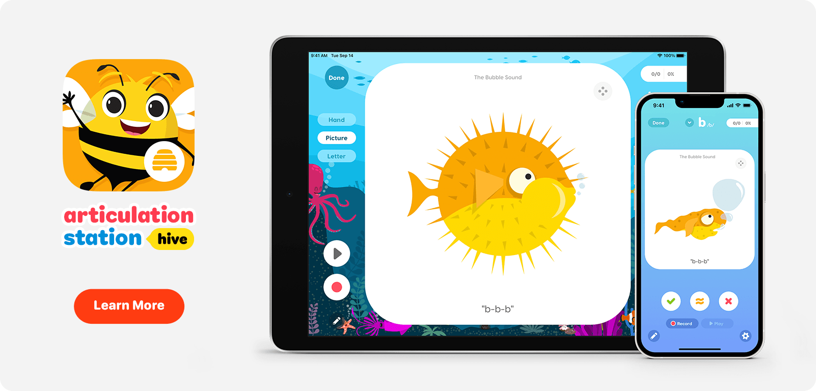 Articulation Station Hive - Comprehensive articulation practice on your iPad & iPhone